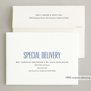 This is a starry night holiday photo cards with standard by Carrie Moradi called headline printing on signature in grand