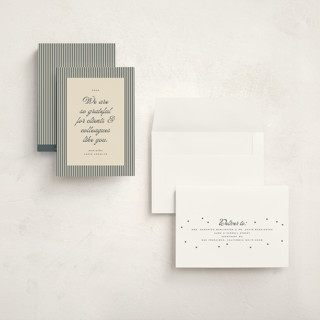 This is a navy holiday photo cards with standard by Ellen Schlegelmilch called pinstriped border printing on signature in grand