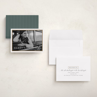 This is a cotton holiday photo cards with standard by Amy Kross called winds printing on recycled smooth signature in grand