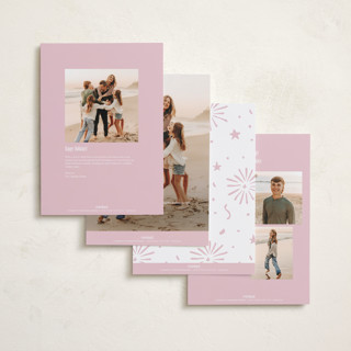 This is a bubblegum holiday photo cards with standard by Cass Loh called modern collage printing on recycled smooth signature in grand