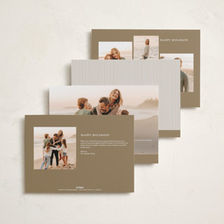 This is a caramel holiday photo cards with standard by Kristie Kern called the essence printing on recycled smooth signature in grand