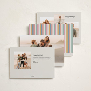 This is a pastel holiday photo cards with standard by letterfix called all fun printing on recycled smooth signature in grand