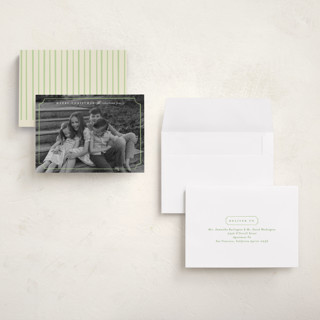 This is a lime holiday photo cards with standard by Ellen Schlegelmilch called sweetly framed printing on signature in grand