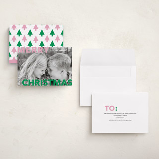 This is a gumdrop holiday photo cards with standard by Angela Thompson called merry & bold printing on recycled smooth signature in grand