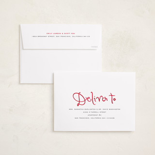 This is a cardinal holiday photo cards with standard by Sara Hicks Malone called christmas script printing on recycled smooth signature in grand