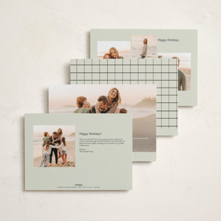 This is a vanilla holiday photo cards with standard by Bryanna Mehner called very merry printing on recycled smooth signature in grand