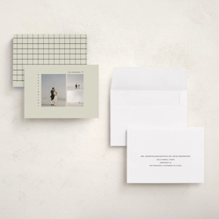 This is a vanilla holiday photo cards with standard by Bryanna Mehner called very merry printing on recycled smooth signature in grand