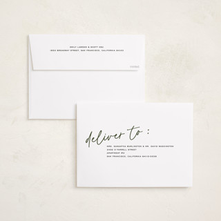 This is a pine holiday photo cards with standard by Annie Clark called off the grid printing on recycled smooth signature in grand