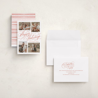 This is a snow holiday photo cards with standard by Kristen Smith called holiday wash printing on recycled smooth signature in grand