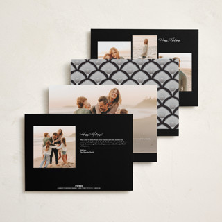 This is a tuxedo holiday photo cards with standard by Corinne Malesic called abundant printing on recycled smooth signature in grand