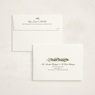 This is a wintermint holiday photo cards with standard by Susan Moyal called peace, love & hope printing on signature in grand