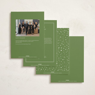 This is a spruce holiday photo cards with standard by Paula Pecevich called seasonal etching printing on signature in grand