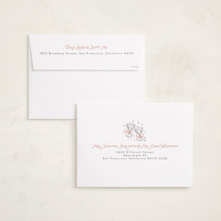 This is a candied grapefruit holiday photo cards with standard by Randi Cirelli called newlywed toast printing on signature in grand