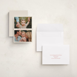 This is a cardinal holiday photo cards with standard by Beth Vassalo called holiday handwritten printing on recycled smooth signature in grand