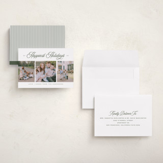 This is a balsam holiday photo cards with standard by Kristie Kern called the magnolia printing on recycled smooth signature in grand