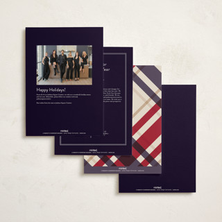 This is a marine holiday photo cards with standard by Chris Griffith called plaid suit holiday printing on signature in grand