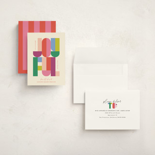 This is a poinsettia holiday photo cards with standard by Lisa McLean called merry and bright letters printing on signature in grand
