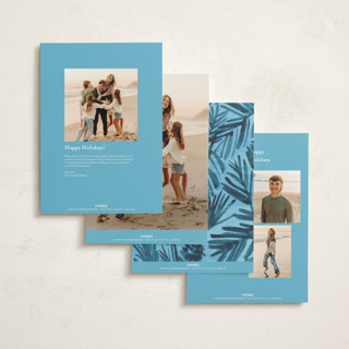 This is a blue spruce holiday photo cards with standard by Rebecca Daublin called hope shines printing on signature in grand