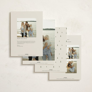 This is a cookie dough holiday photo cards with standard by Hannah Williams called vintage town printing on signature in grand