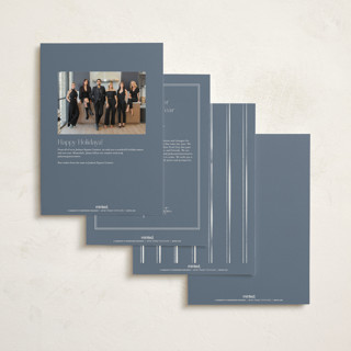 This is a juniper holiday photo cards with standard by Jackie Crawford called festive side ribbon wreath printing on signature in grand