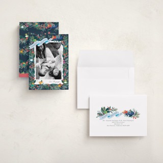 This is a fairy godmother holiday photo cards with standard by Jackie Crawford called disney's cinderella garland printing on recycled smooth signature in grand