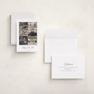 This is a moon holiday photo cards with standard by Sara Hicks Malone called claremont printing on recycled smooth signature in grand