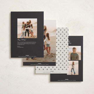This is a sandstone holiday photo cards with standard by Nicole Walsh called new year note printing on signature in grand