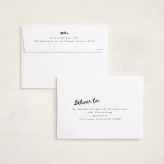 This is a winter holiday photo cards with standard by Alethea and Ruth called new adventure xo's printing on recycled smooth signature in grand