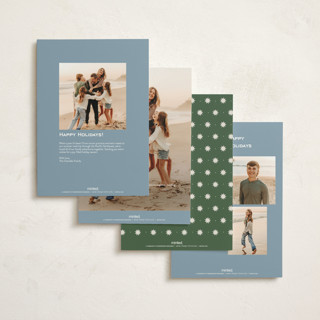 This is a juniper holiday photo cards with standard by Wildfield Paper Co called retro printing on signature in grand