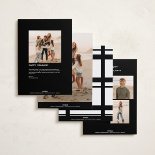 This is a coal holiday photo cards with standard by Blustery August called avalon printing on recycled smooth signature in grand