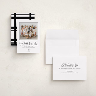 This is a coal holiday photo cards with standard by Blustery August called avalon printing on recycled smooth signature in grand