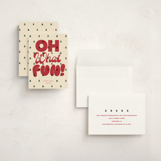 This is a almond holiday photo cards with standard by Baumbirdy called poster tree printing on signature in grand