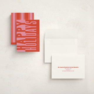 This is a santa holiday photo cards with standard by Claudia Orengo called bold and clear printing on signature in grand