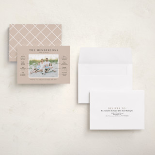 This is a ginger holiday photo cards with standard by Kristen Knechtel called our year in review printing on recycled smooth signature in grand