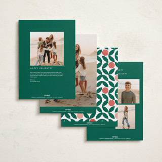 This is a santa’s workshop holiday photo cards with standard by Erica Krystek called the festive type printing on recycled smooth signature in grand