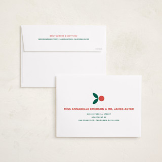 This is a santa’s workshop holiday photo cards with standard by Erica Krystek called the festive type printing on recycled smooth signature in grand