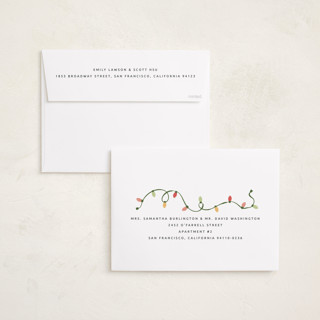 This is a tree farm holiday photo cards with standard by Kamala Nahas called wreck the halls with boughs of jolly printing on recycled smooth signature in grand