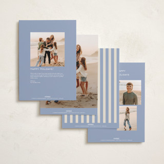 This is a glacier holiday photo cards with standard by Ekko Studio called happy headlines printing on recycled smooth signature in grand