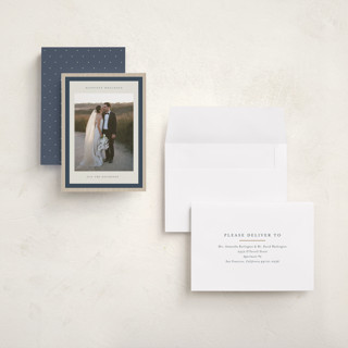 This is a blueberry holiday photo cards with standard by Jackie Crawford called modern striped frame printing on recycled smooth signature in grand
