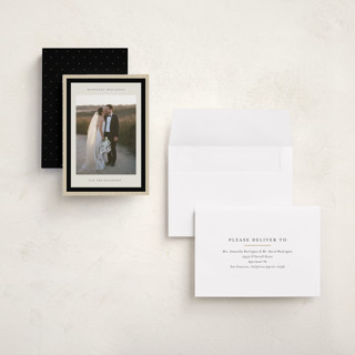 This is a coal holiday photo cards with standard by Jackie Crawford called modern striped frame printing on recycled smooth signature in grand