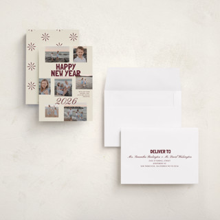 This is a velvet toast holiday photo cards with standard by Cass Loh called mixtype collage printing on recycled smooth signature in grand