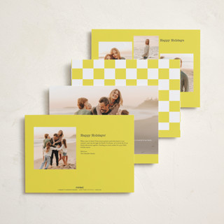 This is a lemon holiday photo cards with standard by Kristen Knechtel called memories x3 printing on signature in grand