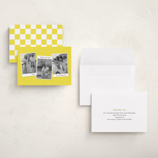 This is a lemon holiday photo cards with standard by Kristen Knechtel called memories x3 printing on signature in grand