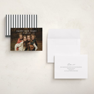 This is a snow holiday photo cards with standard by Carolyn MacLaren called perfectly simple printing on recycled smooth signature in grand