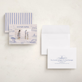 This is a ocean holiday photo cards with standard by Pink House Press called tis the sea sun printing on recycled smooth signature in grand