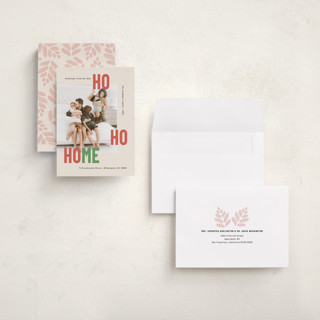 This is a eggnog holiday photo cards with standard by Mary Kay Garttmeier called new ho ho home printing on recycled smooth signature in grand