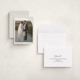 This is a eggnog holiday photo cards with standard by Oma N. Ramkhelawan called arched simplicity printing on recycled smooth signature in grand