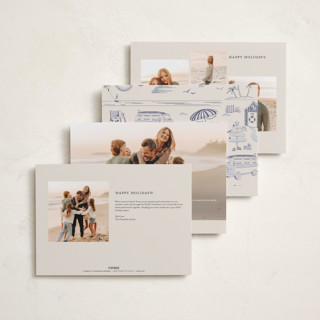 This is a wintermint holiday photo cards with standard by Teju Reval called beach holiday printing on recycled smooth signature in grand