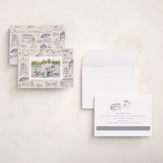 This is a wintermint holiday photo cards with standard by Teju Reval called beach holiday printing on recycled smooth signature in grand