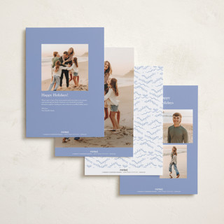 This is a frost holiday photo cards with standard by Corinne Malesic called festive monogram printing on recycled smooth signature in grand